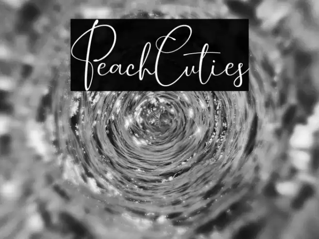 PeachCuties Font examples
