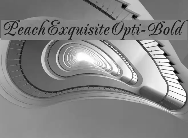 PeachExquisiteOpti-Bold Font examples