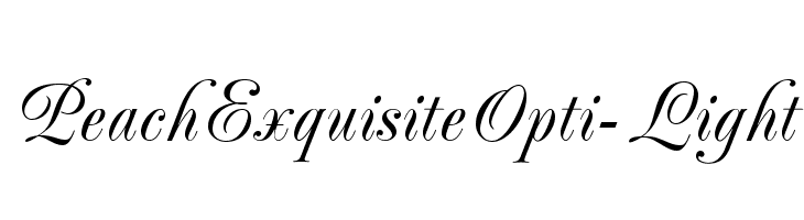 PeachExquisiteOpti-Light  font caratteri gratis