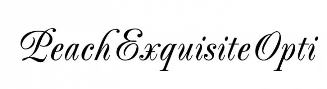 PeachExquisiteOpti  Fuentes Gratis Descargar