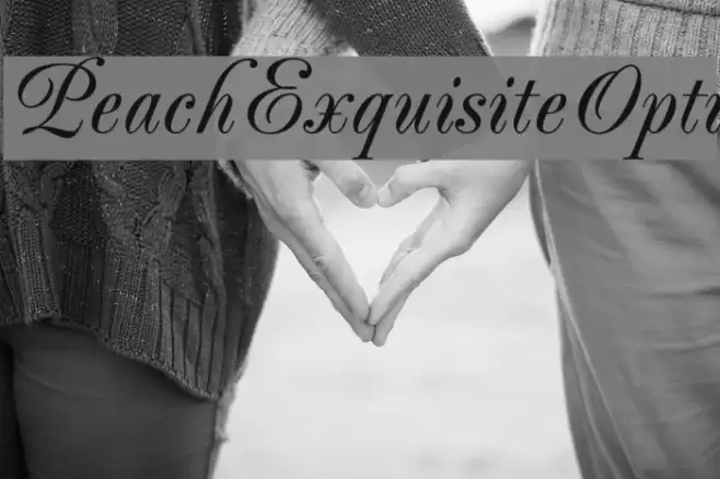 PeachExquisiteOpti Font examples