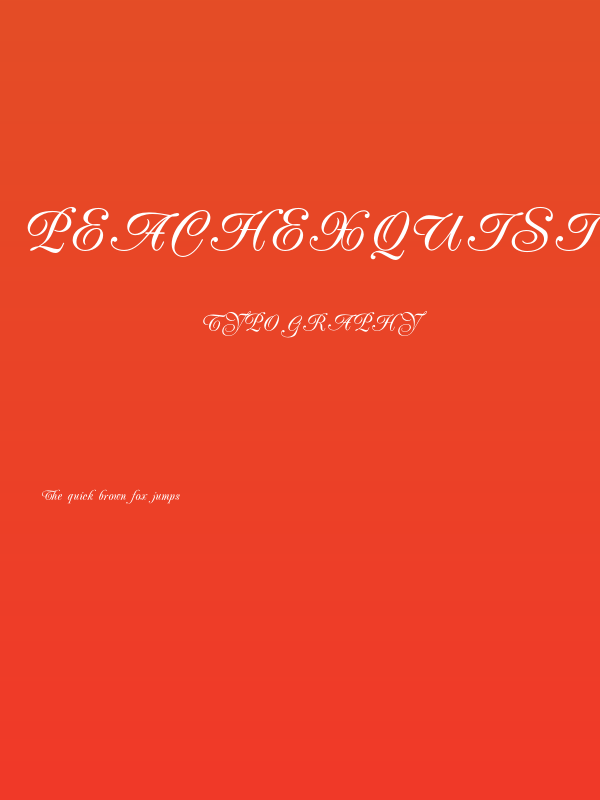 PeachExquisiteOpti Poster