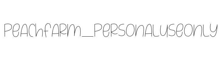 PeachFarm_PERSONALUSEONLY  フリーフォントのダウンロード