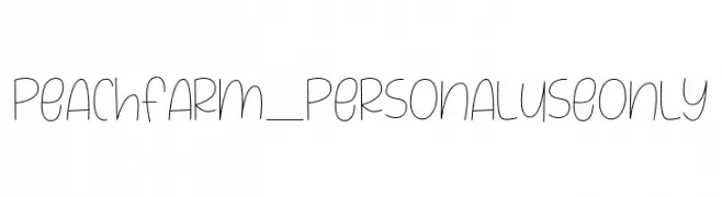 PeachFarm_PERSONALUSEONLY  Fuentes Gratis Descargar