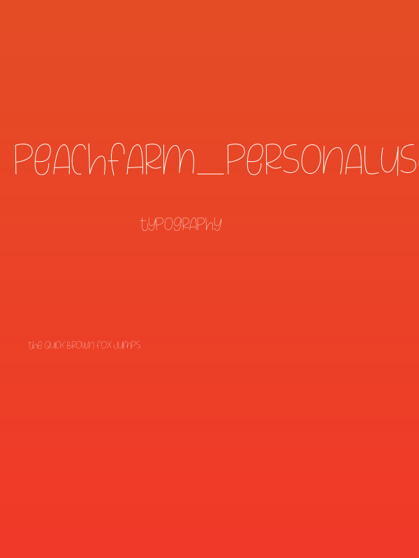 PeachFarm_PERSONALUSEONLY Poster