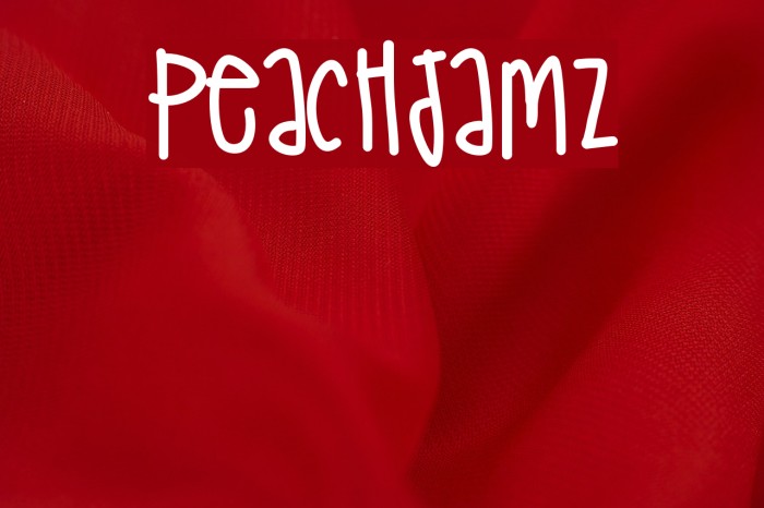PeachJamz Font examples