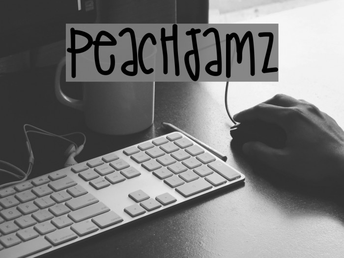PeachJamz Font examples
