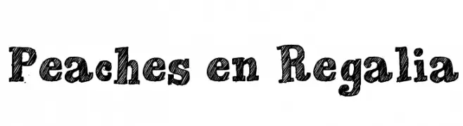 Peaches en Regalia  Frei Schriftart Herunterladen