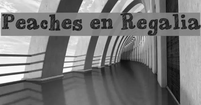 Peaches en Regalia Font examples