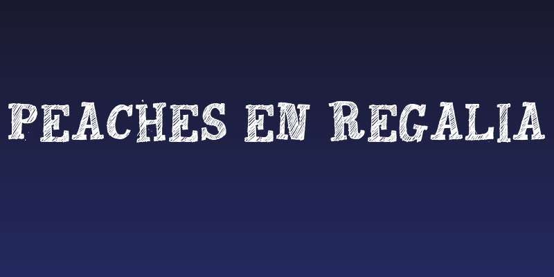 Peaches en Regalia Social Header