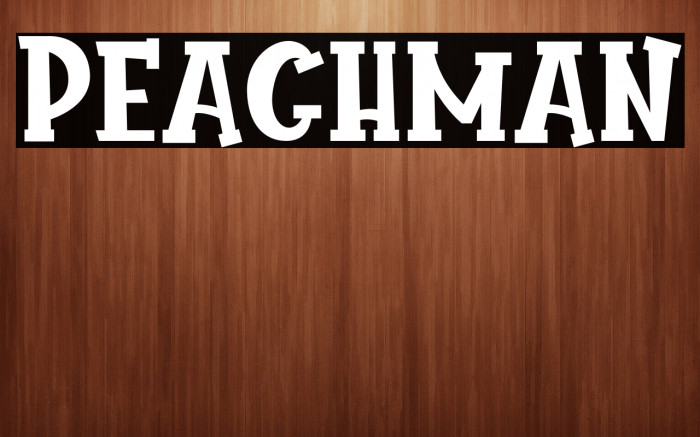 Peachman Example 1