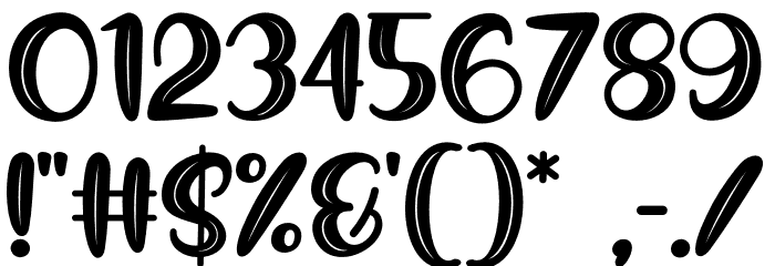 Peachy Mochi Font OTHER CHARS