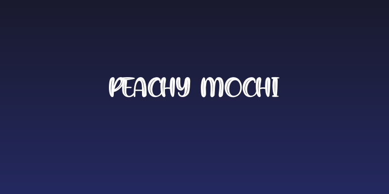 Peachy Mochi Social Header