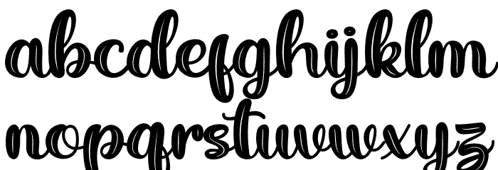 Peachy Mochi Font LOWERCASE