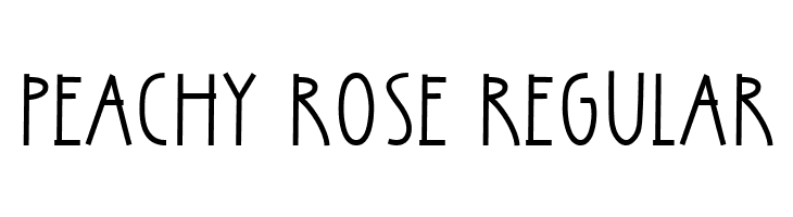 Peachy Rose Regular  Descarca Fonturi Gratis