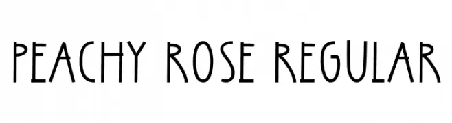 Peachy Rose Regular  Fuentes Gratis Descargar
