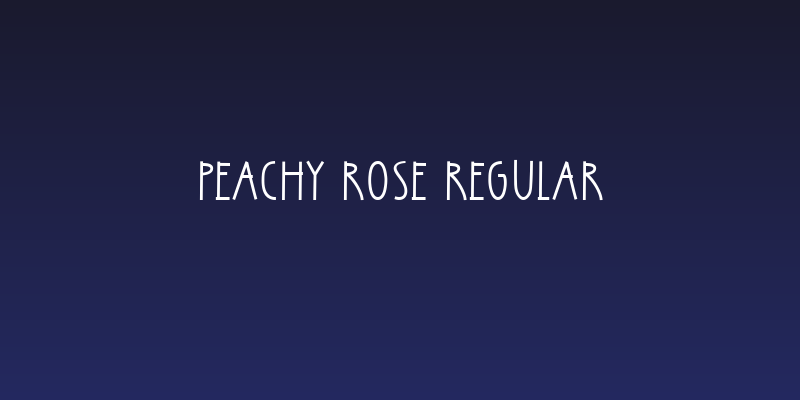 Peachy Rose Regular Social Header