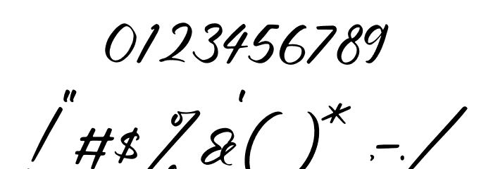 Peachy Font OTHER CHARS