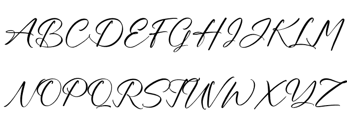 Peachy Font UPPERCASE