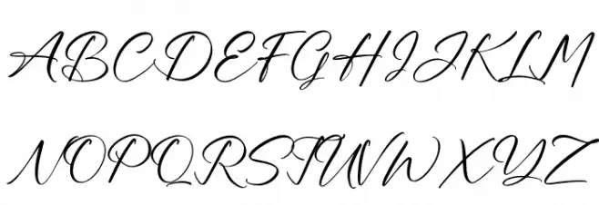 Peachy Schriftart Groß