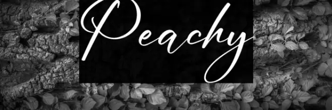 Peachy Schriftart examples