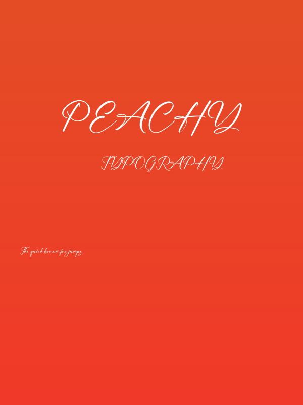 Peachy Poster