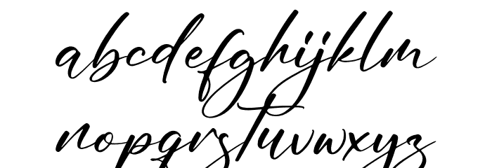 Peachy Font LOWERCASE