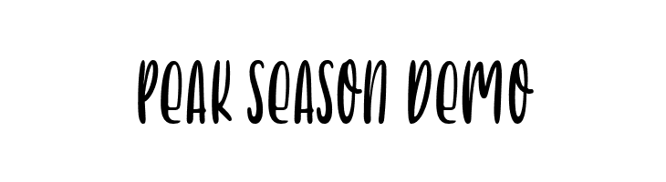 Peak Season Demo  font caratteri gratis