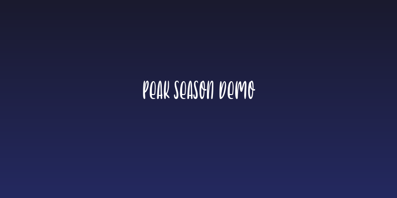 Peak Season Demo Social Header