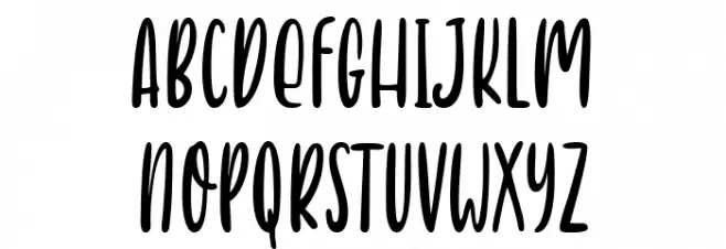 Peak Season Demo Font LOWERCASE