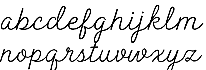 Peak Times Font LOWERCASE