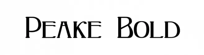 Peake Bold  Free Fonts Download