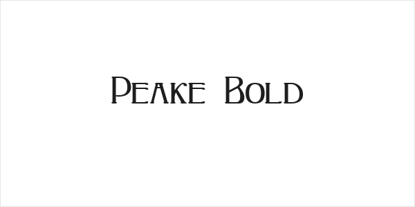 Peake Bold Logo