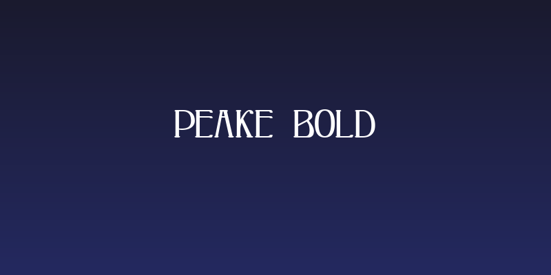 Peake Bold Social Header