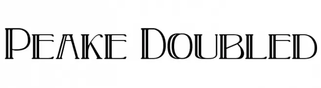 Peake Doubled  Fuentes Gratis Descargar