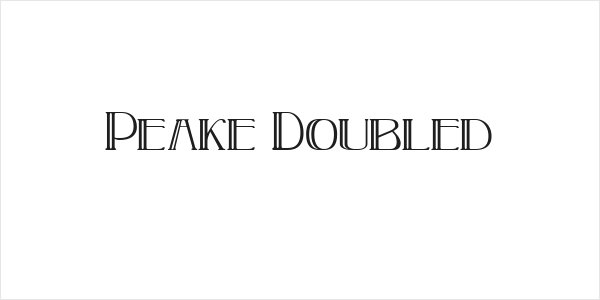 Peake Doubled Logo