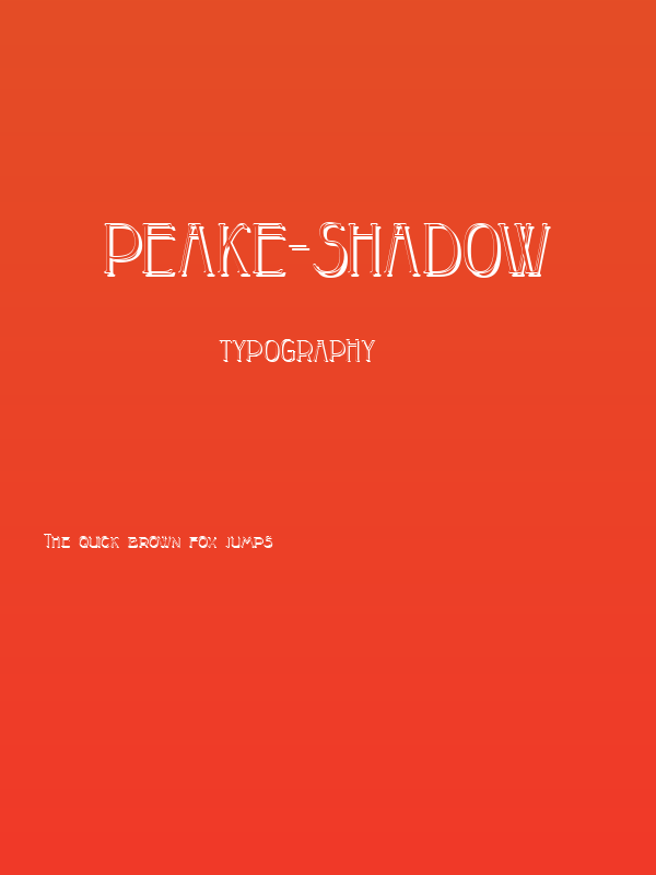 Peake-Shadow Poster