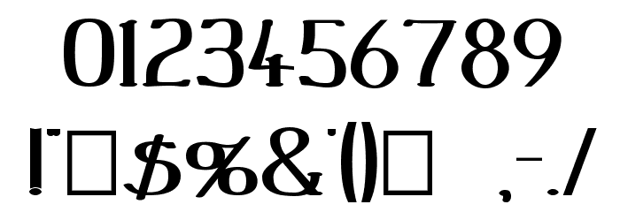 Peake-Squat Bold Font OTHER CHARS