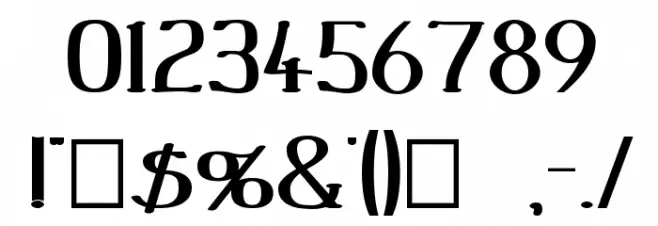 Peake-Squat Bold Font OTHER CHARS