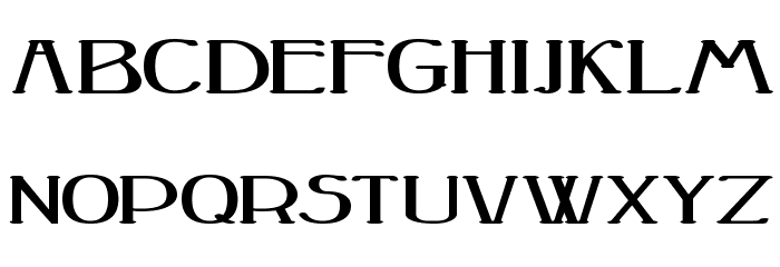 Peake-Squat Bold Font LOWERCASE