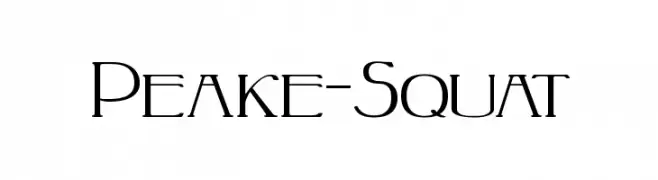 Peake-Squat  नि: शुल्क फ़ॉन्ट्स डाउनलोड