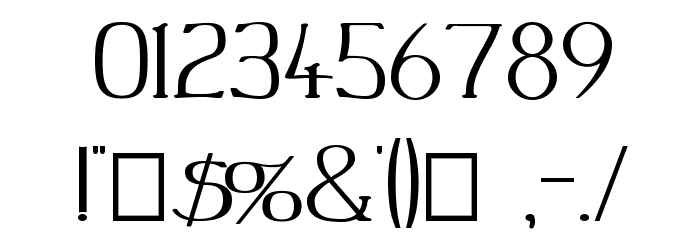 Peake-Squat Font OTHER CHARS