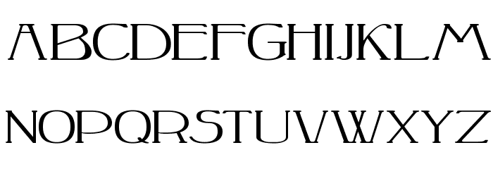 Peake-Squat Font LOWERCASE