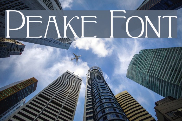 Peake Font examples