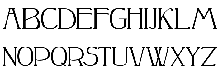 Peake Font LOWERCASE