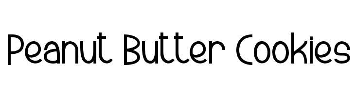 Peanut Butter Cookies  नि: शुल्क फ़ॉन्ट्स डाउनलोड