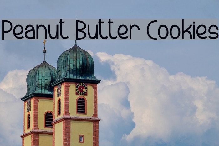 Peanut Butter Cookies Font examples