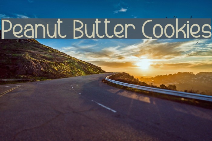Peanut Butter Cookies Font examples