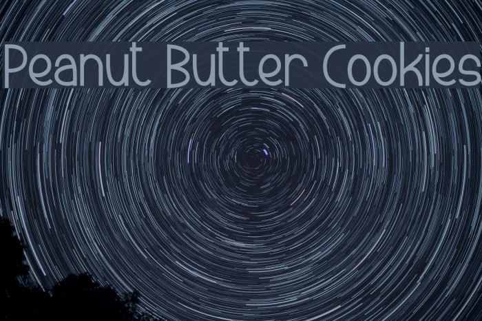 Peanut Butter Cookies Font examples