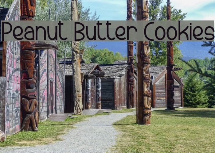 Peanut Butter Cookies Font examples